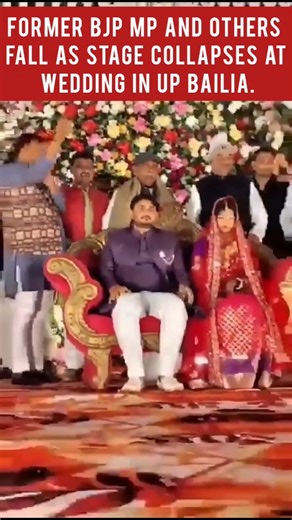 Viral video of bjp mp collapse at wedding stage #viralnews #bjp #iftvnews | IF TV News 24/7