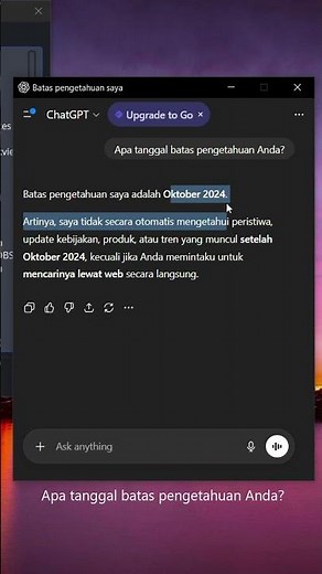 prompt AI ChatGPT : Apa tanggal batas pengetahuan Anda ? #tutorial #ai #prompt #chatgpt #aichatgpt