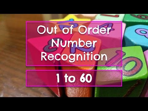 Learning Numbers 1-60 | Out of Order Number Recognition | Identify Numbers | Learn Numbers up to 60