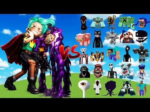 Rory Redcap [Poppy Playtime] vs NEW Minecraft Bosses | Minecraft Mob Battle