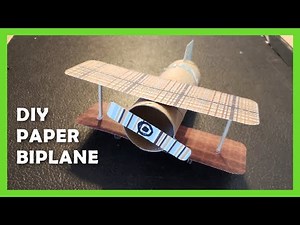 Easy DIY Paper Biplane Craft