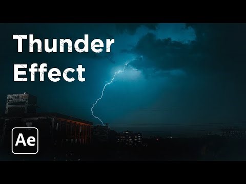 Realistic thunder lightning Effect in After Effects