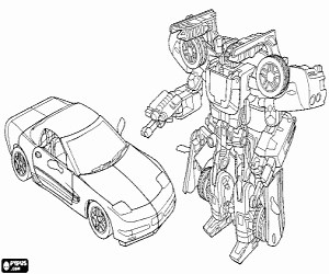A Transformer, an Autobot coloring page printable game