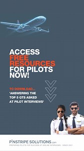 Prepare in advance, just as you do with a SIM. Download ‘Answering The Top 5 Questions asked at Pilot Job Interviews’ now! In our Free Pilot Resources Hub | Pinstripe Solutions