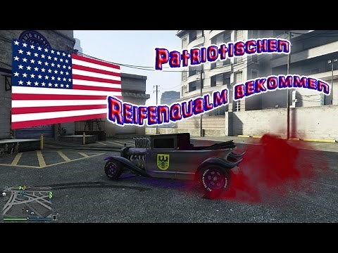 Gta 5 Online|✪Patriotischern Reifen Qualm bekommen✪ |►Dauerhaft als Crew Reifen Qualm◄