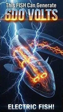 This Fish Generates 600 Volts of Electricity — No Battery, No Wires #shortsvideo #electricity