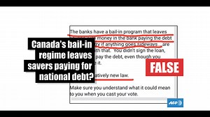 Canada’s bail-in mechanism is not related to sovereign debt