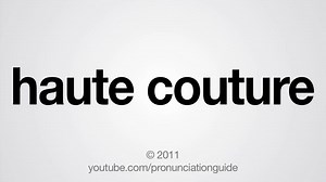 How to Pronounce haute couture #hautcouture#foryou#h0wtopron0unce#fyp#howtopronounce