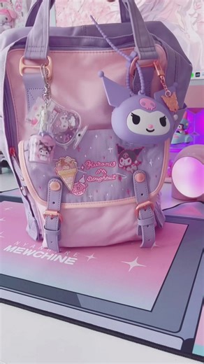 Packing my Kuromi Backpack with Doughnut US Official | Back-to-School ASMR