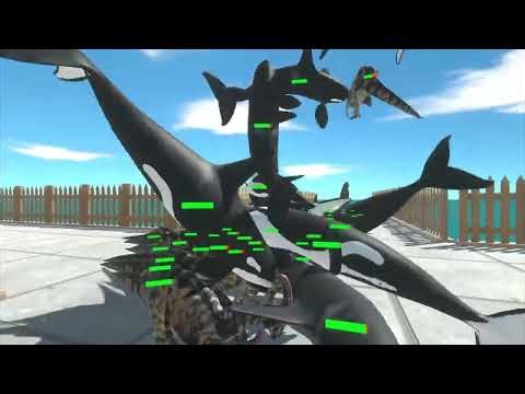 The Four Sides! Awesome Fighting! The Four-Party Formation! Animal Revolt Battle Simulator