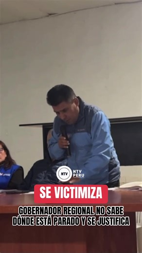 GOBERNADOR REGIONAL NO SABE DÓNDE ESTÁ PARADO Y SE JUSTIFICA