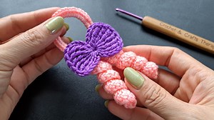 Crochet baby hair ties #diy #easycrochet #babycrochet | Crochet & Crafts Therapy