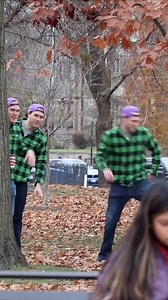 Triplet 1 = says he’ll get her a coffee donut. Triplet 2 = gets the coffee. Triplet 3 = gets the donut. | Manchurek Triplets