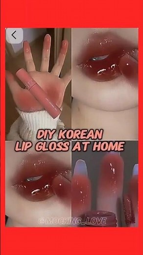 "homemade lip gloss |easy and natural DIY for soft 💄✨