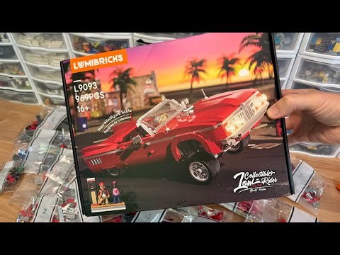 Unboxing! Lumibricks LOWRIDER “Big Red” (969 pieces) Street Fusion L9093 ‘64 Chevy Impala