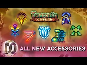 ALL NEW ACCESSORIES / WINGS in Terraria 1.4 Journey's End - How to Get/ Craft All New Accessories