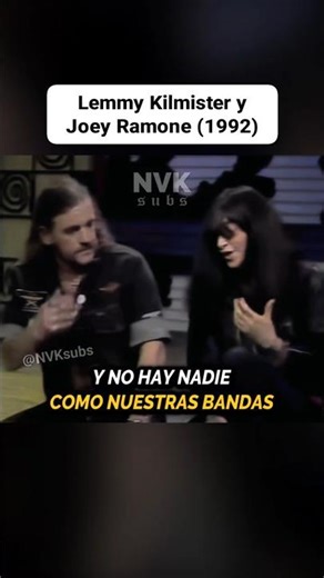 Joey Ramone y Lemmy Kilmister: "No Hay Nadie Como Nuestras Bandas"