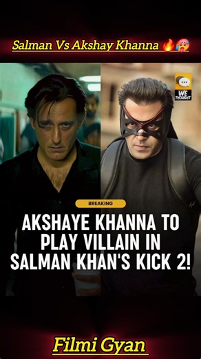 Devil is back 🔥!! DAMN ! 🤯🔥It's gonna be Salman Khan VS Akshaye Khanna in Kick 2. 💥 #kick2 #shorts