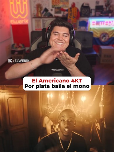 Por plata baila el mono @elamericano4kt #elwerik #platallamaplata #pablomures #akim Este es solo un pedazo… 👀 La reacción completa está en YouTube 🔥 Link en el perfil 👆