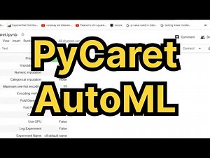 PyCaret : Best AutoML package demo