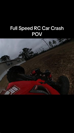 Full Speed RC Crash POV full video in YouTube Brennan Frederick link in bio #rc #speed #fpv #crashtest #fail #cool #fyp