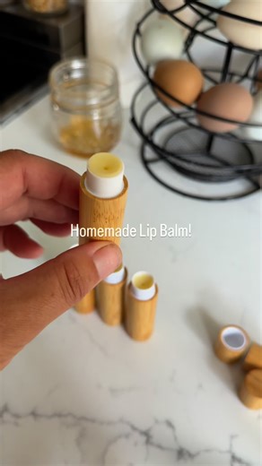 17K views · 68 reactions | Making Homemade Lip balm is so easy! Tutorial and recipe linked in comments! This batch was extra special because I got to use the wax I just rendered from our beehives  #madefromscratch #diyskincare #skincaretips #homestead | Pivot Farm | Facebook