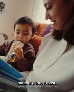 Happy is an organic brand parents trust most* 🤝 *#1 Organic Baby Food Brand, $ & Units, Last 52 Weeks | Happy Family Organics
