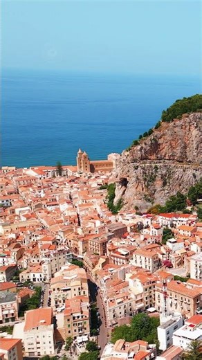Cefalù, Sicily 🇮🇹 Cathedral & Rock from Above | Drone Short