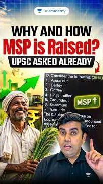 How is MSP Raised? 14 Kharif Crops Hike + 22 Crops List | UPSC Prelims 2026 #shorts