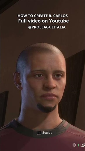 ROBERTO CARLOS Face Creation in EA FC 25 - Pro Club & Career Mode Tutorial #fc25 #facecreation