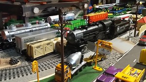O Guage Lionel train layout 4x8 part 1