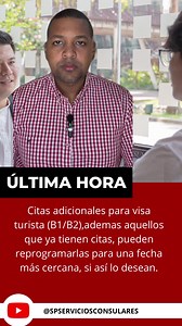 442K views · 3.4K reactions | Citas adicionales para visa de turismo B1/B2. #reelsfb #inmigrantes #Cita #VISA #visaamericana #rd #usa #spserviciosconsulares | SPserviciosconsulares | Facebook