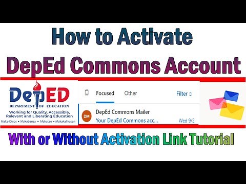 How to Activate DepEd Commons Account using Link in O365