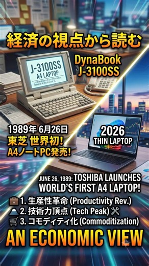 [On this day] June 26, 1989, the birth of "DynaBook" that changed the world