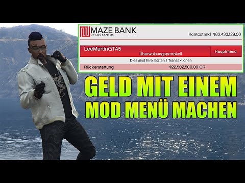 SO MACHT IHR 💲 GELD 💲 MIT EINEM MOD MENÜ IN GTA 5 ONLINE 🔥