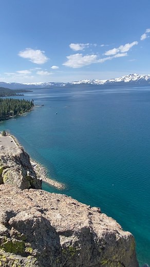 🌄Summit serenity at Cave Rock!🪨🏞️ #visitlaketahoe #summitviews #laketahoe #southlaketahoe #aweandthensome | Visit Lake Tahoe