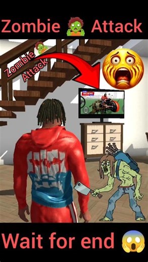 Zombie 🧟 Attack On Franklin House 🏠 In Indian bike driving 3D #shorts #trending #viral
