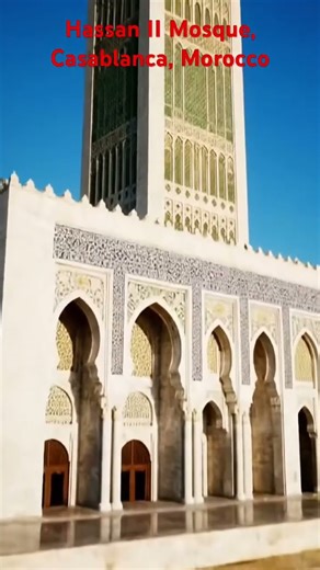 Hassan II Mosque, Morocco #HassanIIMosque #Casablanca #Morocco #VisitMorocco #IslamicArt