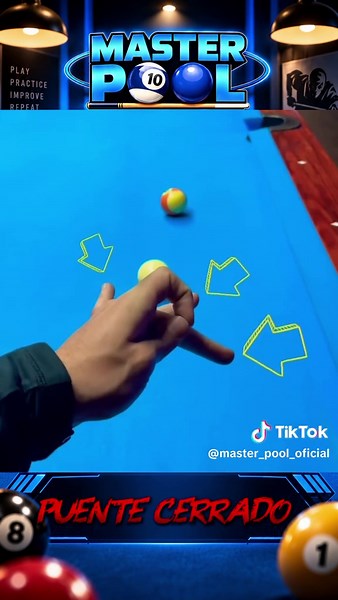 ETAPA 1: PUENTE DE BILLAR CORRECTO #billar #billarpool #8ballpool | billiard