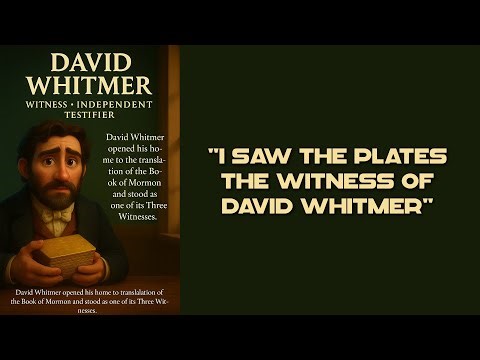 “I Saw the Plates — The Witness of David Whitmer”