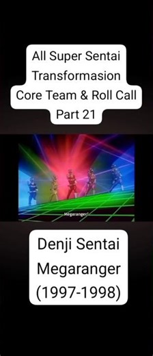 All Super Sentai Transformasion Core Team & Roll Call #shorts#supersentai#tokusatsu#toeicompany