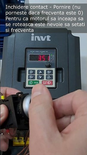 Programare convertizor trifazat INVT GD20 pentru comanda de la distanta