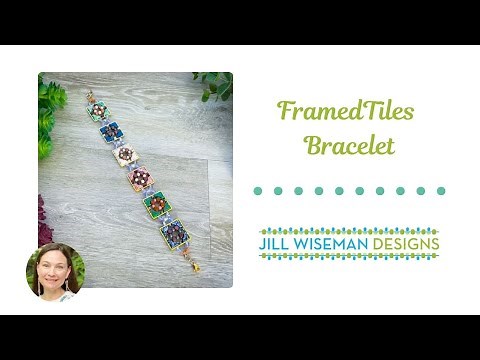 Free Project: Framed Tiles Bracelet by Danielle Wickes (Les Perles par Puca)