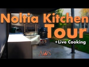 Modern Modular Outdoor Kitchen Tour with Cooking | Delivita, Somerset Grill & Broil King Keg Setup