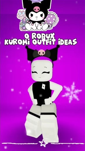 0 robux KUROMI outfit ideas 💜 #0robuxoutfitideas #0robux #roblox #outfitideas #kuromi #kuromioutfit