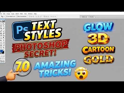 How to Create Professional Text Styles in Photoshop 7.0 | Text Effects Tutorial