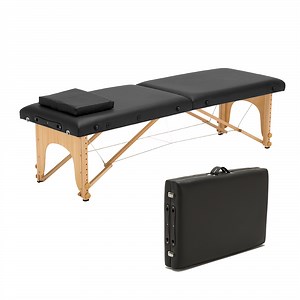 [Hot Item] Beauty Equipment Stretcher Portable Massage Table Wooden and Foladbale