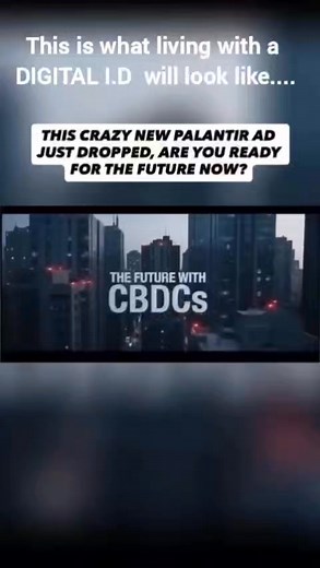 Why produce this psychological conditioning piece? I can only think Palantir/Elites are brazenly putting this before us to make us feel totally despondent and absorb the message that resistance is futile?!!! Just say No to Digital ID What do you think? Read more: https://x.com/ABridgen/status/1985687129448456527?t=K34YwPnV1PINCpCH1zfyvg&s=19 Andrew Bridgen on X: https://x.com/ABridgen?t=ACw4w1ItzOOogpRv7b0_Cg&s=09 Andrew Bridgen on Facebook: https://www.facebook.com/share/1CA1PZ1jqL/ | Andrew Br