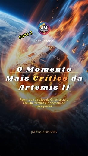 Este é o momento em que a cápsula Orion, se separa do módulo de serviço antes da reentrada