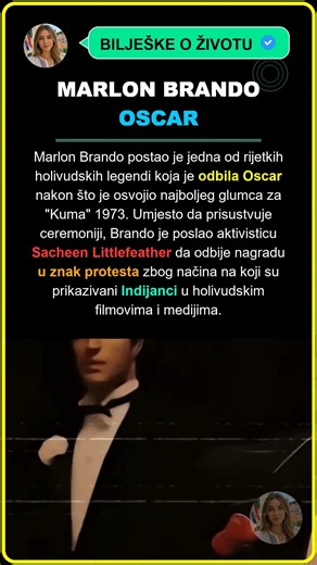 Marlon Brando odbija Oscar za Kuma